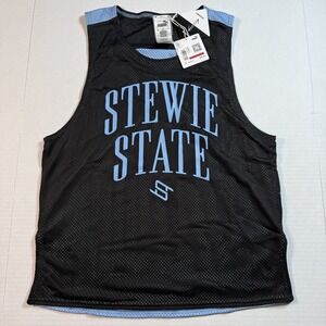 Puma Stewie x Water Jersey Womens XS Black Blue Reversible Mesh Basketball NWT